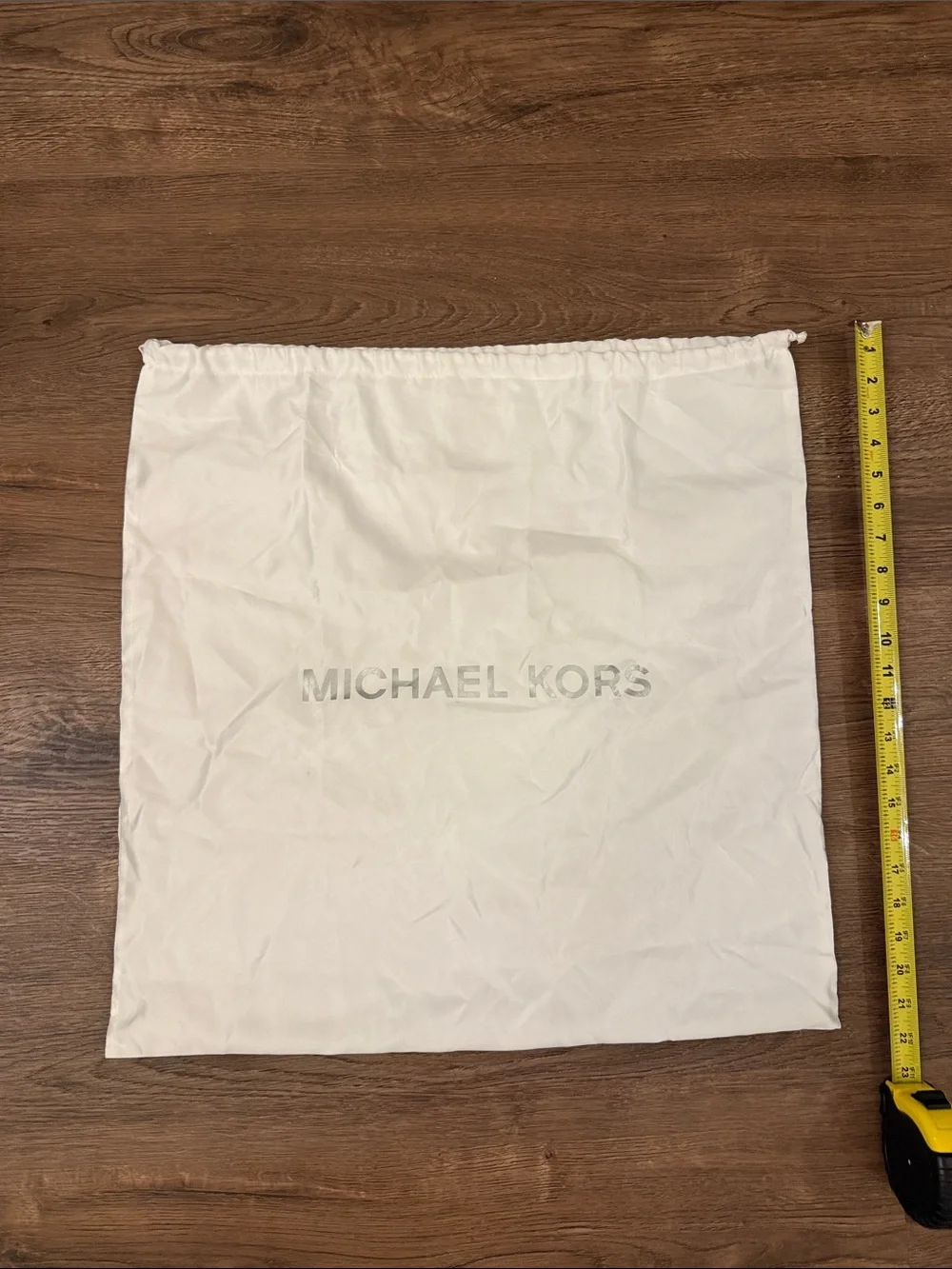Michael Kors White Drawstring Dust Bag
